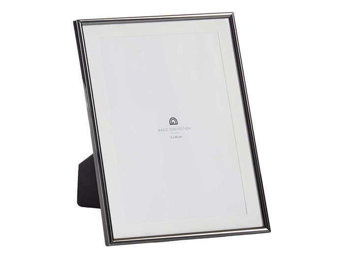 Giftdecor Portafotos Acero Negro 15x20 cm (Set de 24)