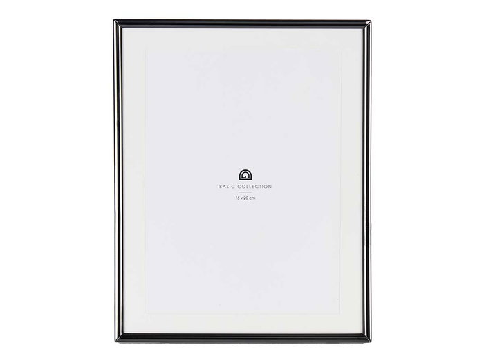 Giftdecor Portafotos Acero Negro 15x20 cm (Set de 24)