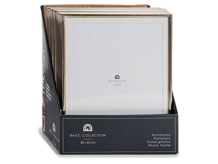 Giftdecor Portafotos Acero Dorado 20x25 cm (Set de 12)