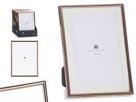 Giftdecor Portafotos Acero Cobre 13x18 cm (Set de 24)