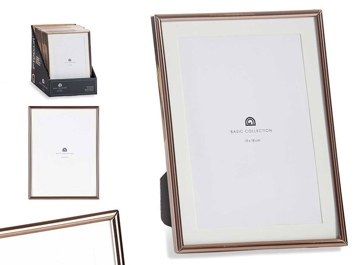 Giftdecor Portafotos Acero Cobre 13x18 cm (Set de 24) Giftdecor Portafotos Acero Cobre 13x18 cm (Set de 24)