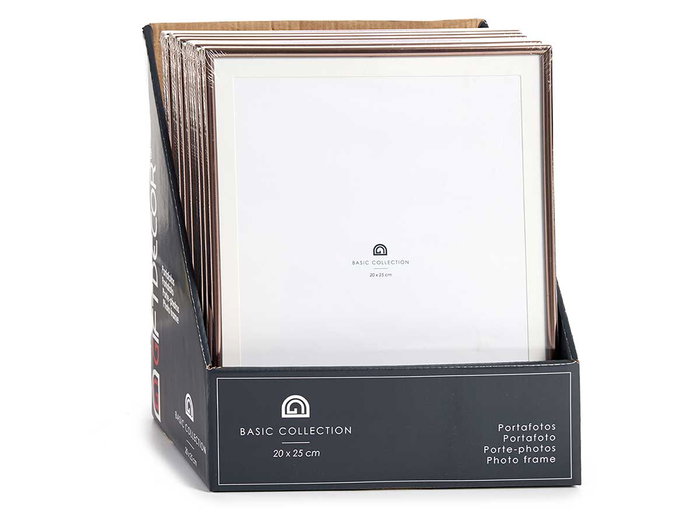 Giftdecor Portafotos Acero Cobre 20x25 cm (Set de 12)