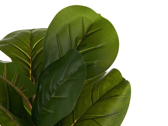 IBERGARDEN Planta Artificial Maceta Plástico Negro Verde 9.5x42x9.5 cm (Set de 12)