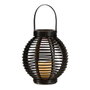 IBERGARDEN Farol Vela LED con Asa Marrón 21x25 cm