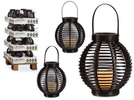 Farol Vela Led Con Asa Ibergarden 21x25 cm Marron Plástico (Set de 16)