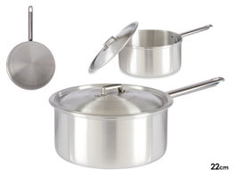 Kinvara Cazo de Aluminio con Tapa 22cm