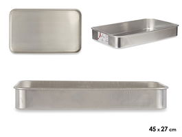 Kinvara Rustidera Aluminio 45x27 cm. Apta para Gas y Horno, Apta para Lavavajillas. (Set de 12)
