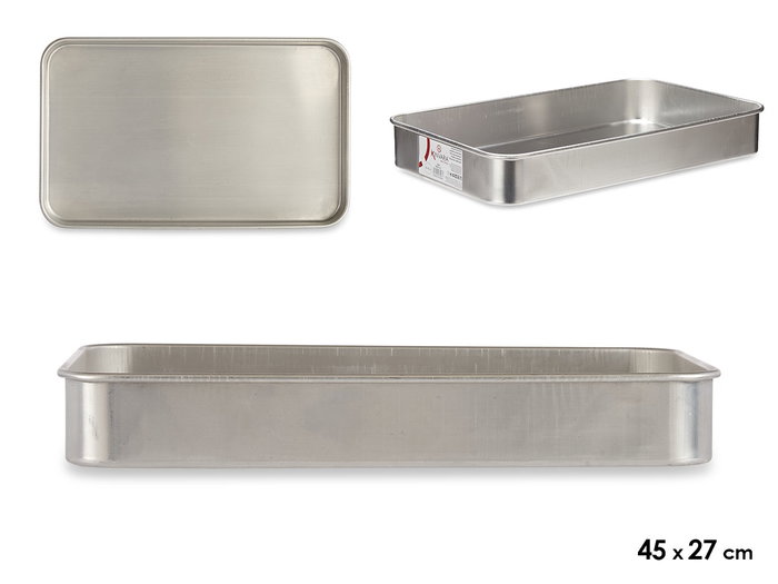 Kinvara Rustidera Aluminio 45x27 cm. Apta para Gas y Horno, Apta para Lavavajillas. (Set de 12) Kinvara Rustidera Aluminio 45x27 cm. Apta para Gas y Horno, Apta para Lavavajillas. (Set de 12)