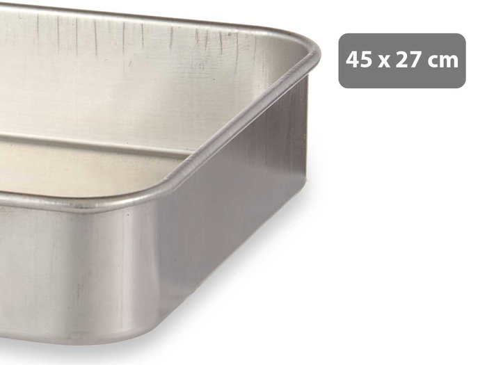 Kinvara Rustidera Aluminio 45x27 cm. Apta para Gas y Horno, Apta para Lavavajillas. (Set de 12) Kinvara Rustidera Aluminio 45x27 cm. Apta para Gas y Horno, Apta para Lavavajillas. (Set de 12)