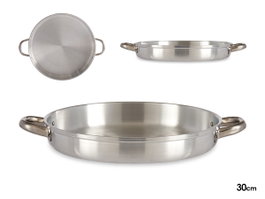 Kinvara Sartén de Aluminio con Asas 30cm Plata