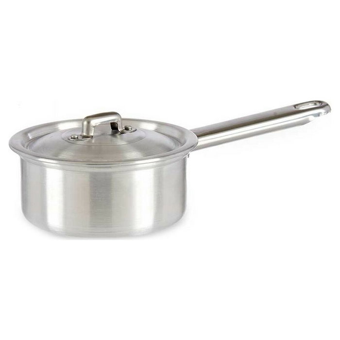 Kinvara Cazo de Aluminio con Tapa 12cm Plata