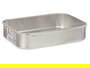 Kinvara Rustidera Aluminio 25x18 cm, Plata, Apto para Gas, Horno y Lavavajillas (Set de 12)