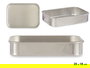 Kinvara Rustidera Aluminio 25x18 cm, Plata, Apto para Gas, Horno y Lavavajillas (Set de 12)