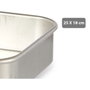 Kinvara Rustidera de Aluminio 25x18cm Plata (Pack de 12)