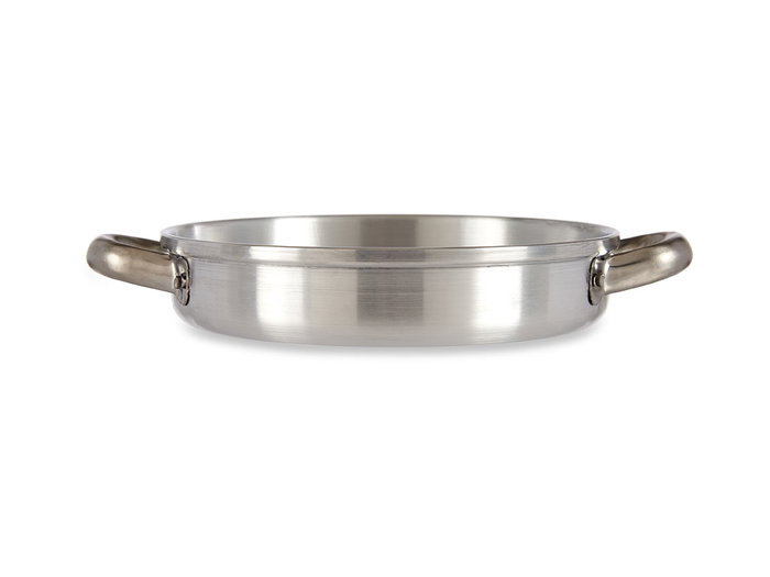 Kinvara Sartén de Aluminio con Asas 20 cm Plata Apto para Gas y Horno (Set de 12)