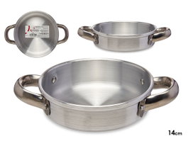 Kinvara Sartén de Aluminio con Asas 15 cm Plata