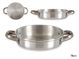 Kinvara Sartén de Aluminio con Asas 16cm Plata