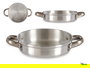 Kinvara Sarten Aluminio con Asas 16 cm, Plata. Apto para Gas y Horno, Apto para Lavavajillas. (Set de 12)