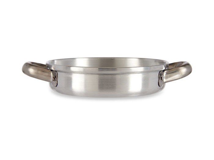 Kinvara Sarten Aluminio con Asas 16 cm, Plata. Apto para Gas y Horno, Apto para Lavavajillas. (Set de 12)