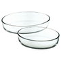 5Five Set de 2 bandejas ovaladas para horno de cristal