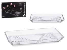 Pasabahce Bandeja Madlen Crystaline 27.5 x 16.5 cm Transparente Vidrio (Set de 6)