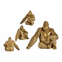 GIFTDECOR Gorila Sentado Dorado