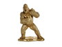 Giftdecor Gorila Enfadado Dorado 25 cm Ancho x 56 cm Alto x 42 cm Largo Figura Decorativa Resina