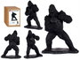 GIFTDECOR Gorila enfadado negro