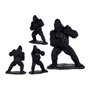 GIFTDECOR Gorila enfadado negro