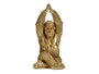 Giftdecor Gorila Yoga Manos Hacia Arriba Dorado 17 cm x 36 cm x 19.5 cm (Set de 4)