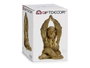 Giftdecor Gorila Yoga Manos Hacia Arriba Dorado 17 cm x 36 cm x 19.5 cm (Set de 4)