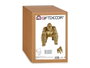 Giftdecor Gorila Andando Dorado Grande 30x35x44 cm Figura Decorativa