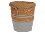 Giftdecor Pongotodo Alga Gris con Tapa Grande 44x48x44 cm (Set de 4)