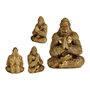 GIFTDECOR Gorila Yoga Manos Juntas Dorado