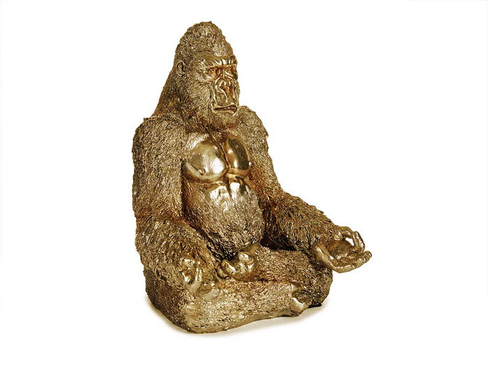 Giftdecor Gorila Manos Abiertas Dorado Resina 19x26.5x22 cm (Set de 4) Giftdecor Gorila Manos Abiertas Dorado Resina 19x26.5x22 cm (Set de 4)
