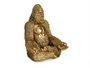 Giftdecor Gorila Manos Abiertas Dorado Resina 19x26.5x22 cm (Set de 4)