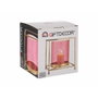 Giftdecor Base Vela Cristal Cuadrada Oro Rosa