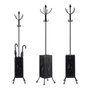 GIFTDECOR Perchero Paragüero Metal Cuadrado Negro