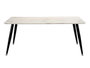 Giftdecor Mesa de Centro Efecto Mármol Blanco 60x45x110 cm