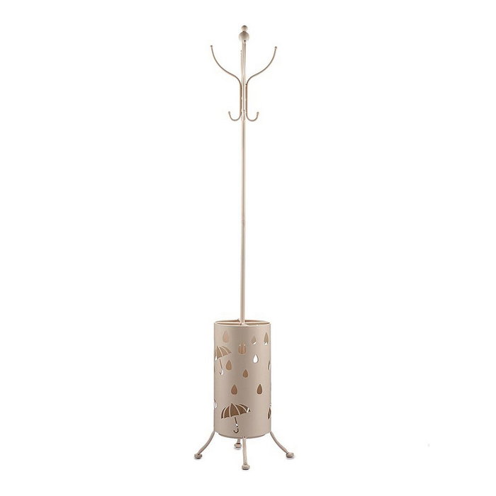 GIFTDECOR Perchero Paragüero Metal Redondo Crema GIFTDECOR Perchero Paragüero Metal Redondo Crema