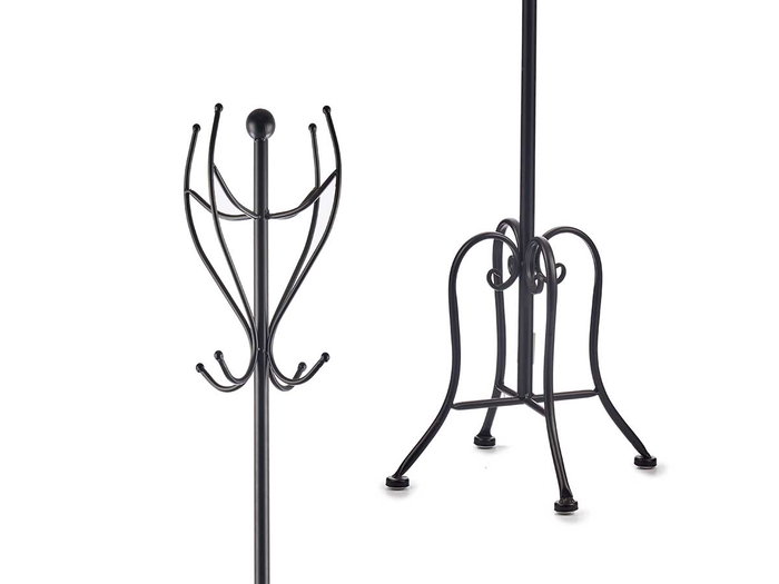Giftdecor Perchero Metal Negro 30 cm x 180 cm x 30 cm
