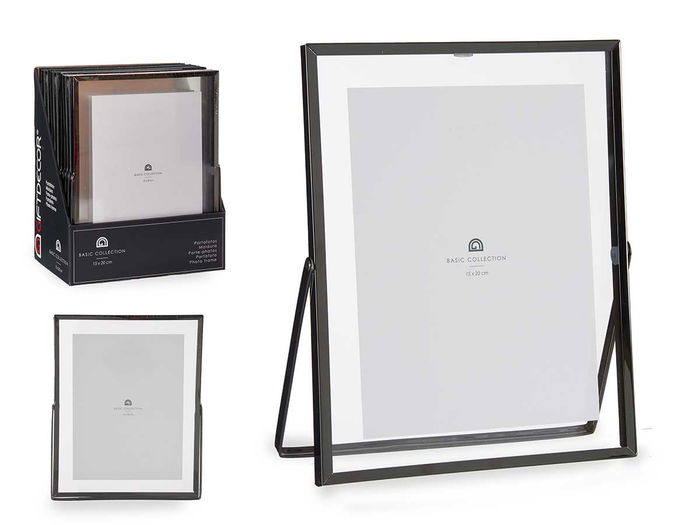 Giftdecor Marco Metal Negro 20 x 15 cm (Set de 12) Giftdecor Marco Metal Negro 20 x 15 cm (Set de 12)