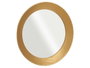 Giftdecor Espejo Redondo Dorado 80 cm Metal y Cristal para Pared