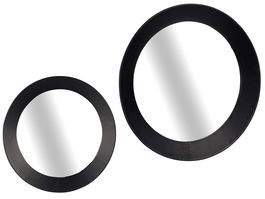 Giftdecor Espejo Redondo Negro 80 cm