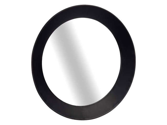 Giftdecor Espejo Redondo Negro 80 cm