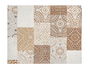 Kinvara Mantel Loneta Antimanchas Azulejo Beige 140x180 cm (Set de 6)