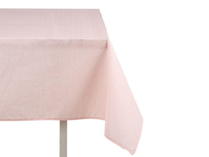 Kinvara Mantel Antimanchas 140x180 cm Estrella Rosa Loneta Resinada Fácil de Limpiar (Set de 6)