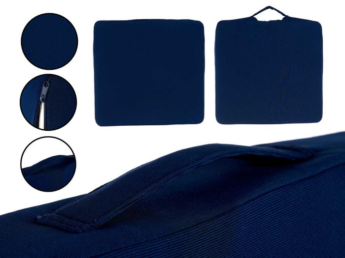 Arte Regal Cojin Espuma Con Memoria Asiento Ergonomico Surtidos Azul Negro 41.5x43x9cm (Set de 6)