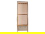 Kipit Perchero de Tela con 2 Cajones Natural Beige 58x168x31.5 cm (Set de 3)