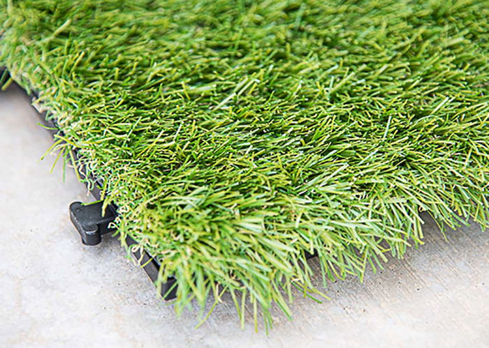 Ibergarden Baldosa Césped Artificial 30x3.5x30 cm Verde Plástico (Set de 6)